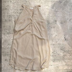 Beige Sleeveless Dress